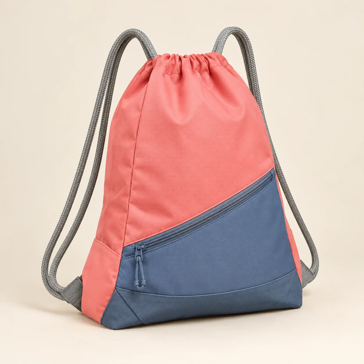 Coral Drawstring Sport Backpack Coral Drawstring Sport Backpack
