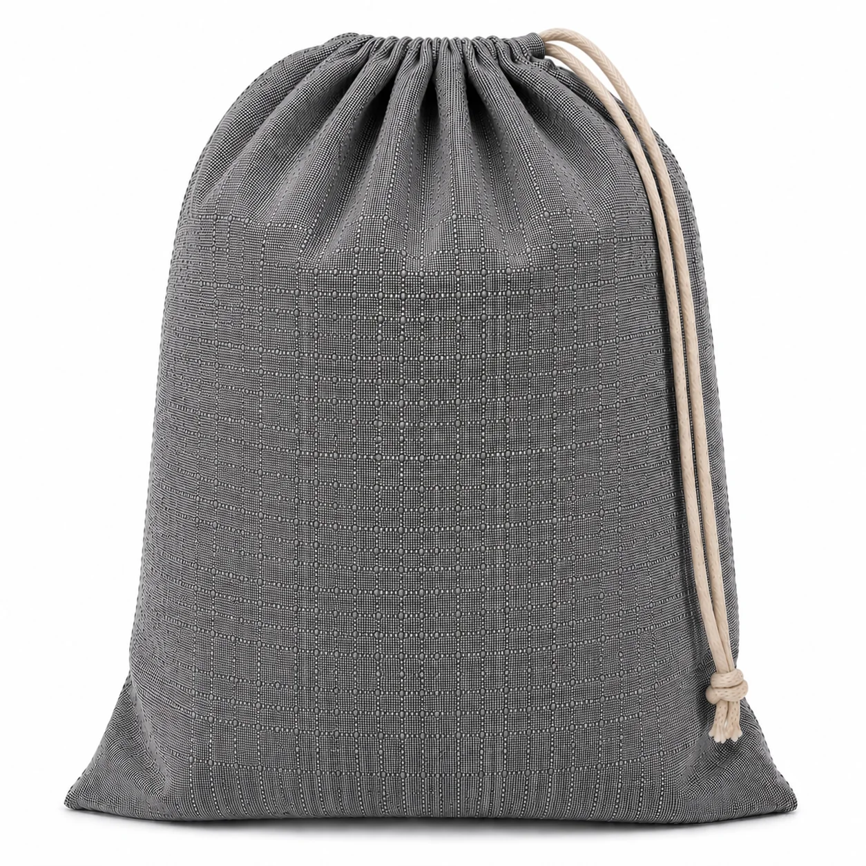 Dark Grey Melange Linen Collection Bag Dark Grey Melange Linen Collection Bag