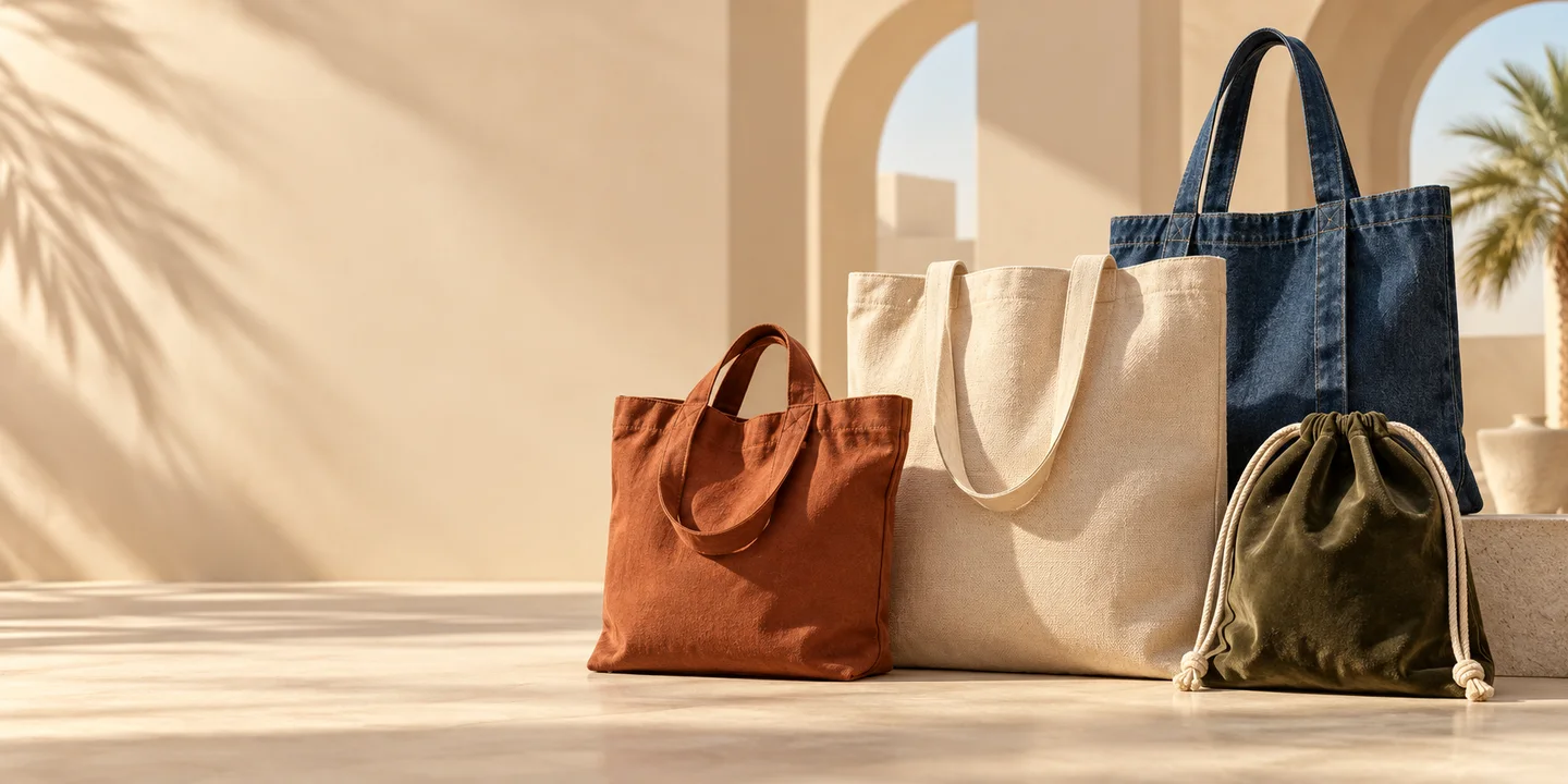 Premium reusable tote bags and pouches