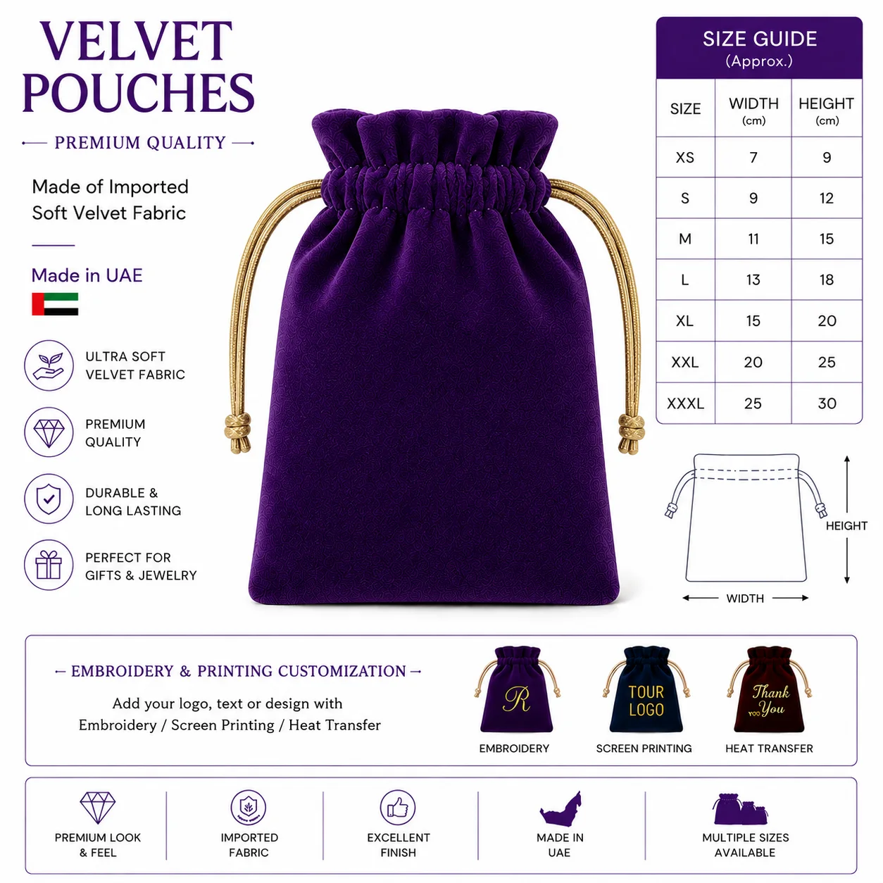 Purple Velvet Gift Pouch Purple Velvet Gift Pouch