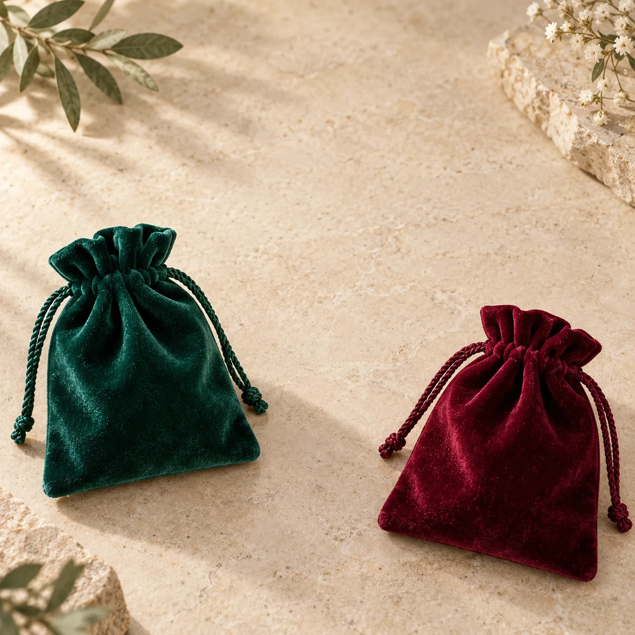 Velvet Drawstring Pouches