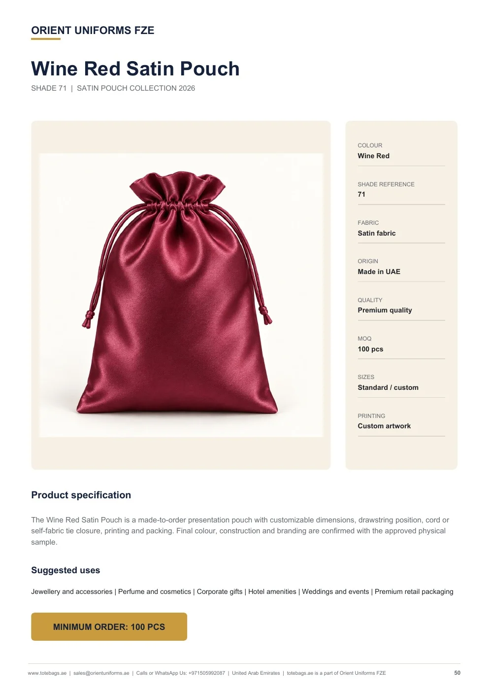 Wine Red Satin Drawstring Pouches Wine Red Satin Drawstring Pouches
