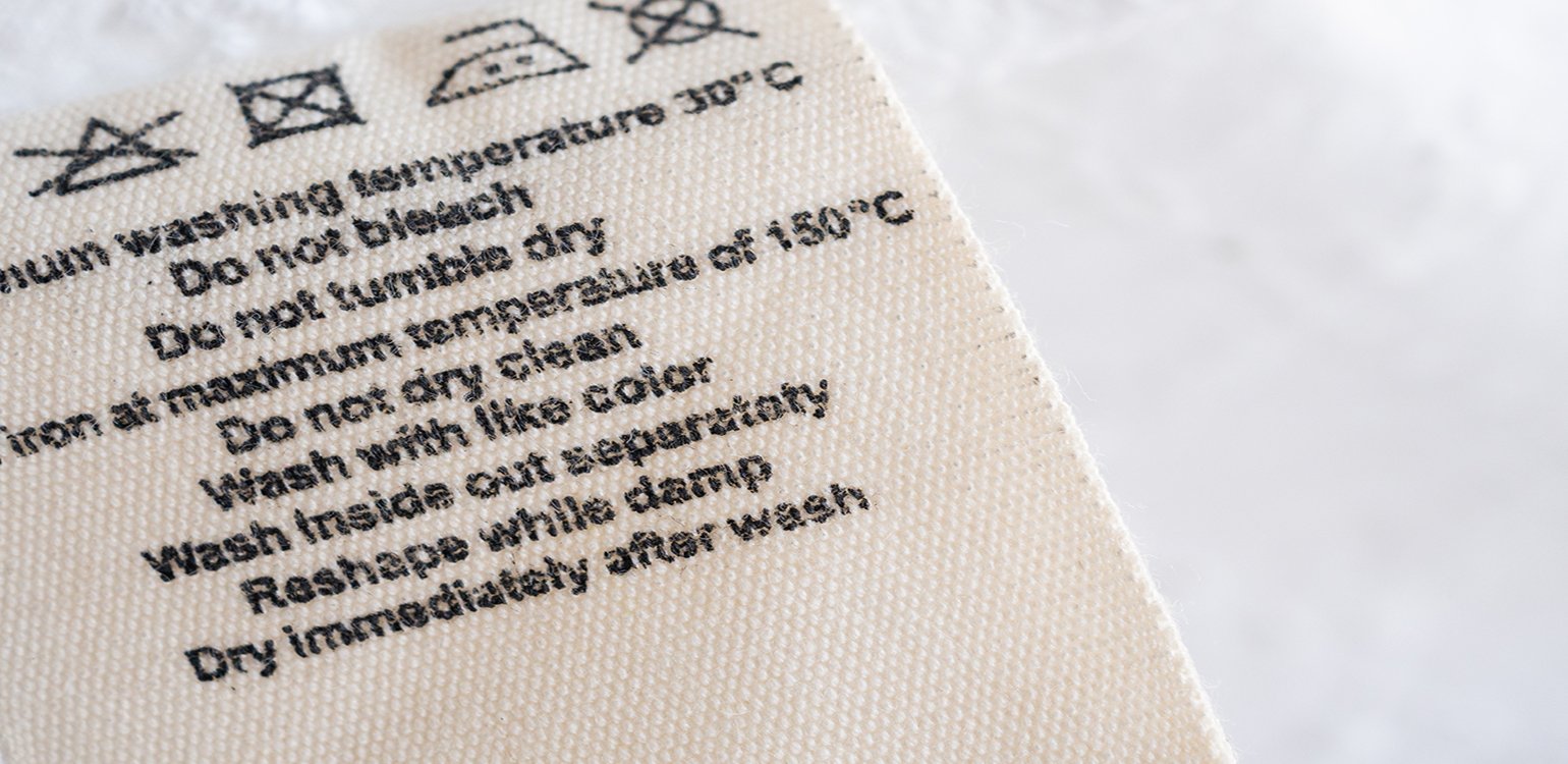 tote bag washing instruction